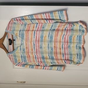 Beautiful Watercolor Top by FDJ French Dressing Jeans - Size XL - GUC